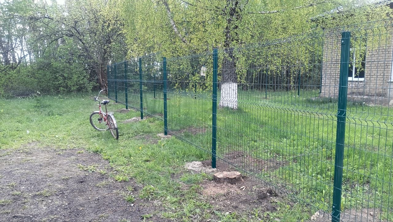 Сетчатое ограждение участка